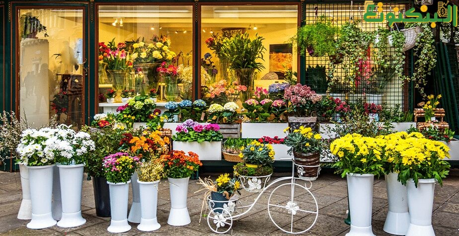 محل بيع ورد