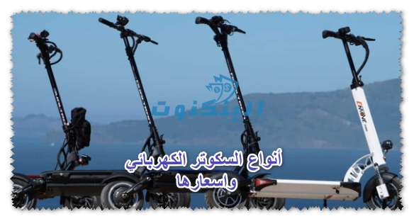 أنواع السكوتر الكهربائي واسعارها