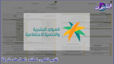 تقديم شكوى لمكتب العمل ضد شركة