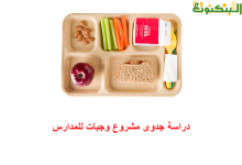 دراسة جدوى مشروع وجبات للمدارس